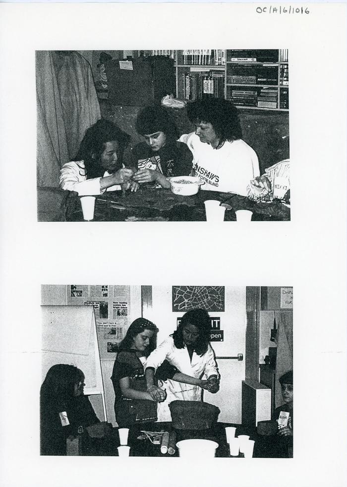 Photocopies of images of Ceramics workshop