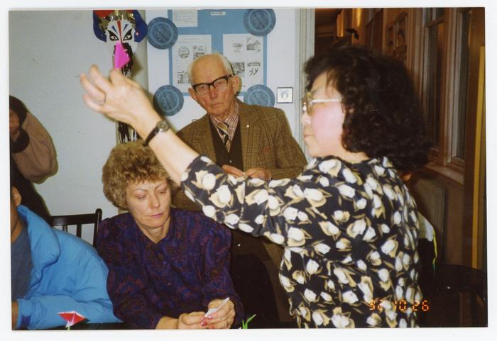 Photograph: Mary Tang origami workshop, 1992