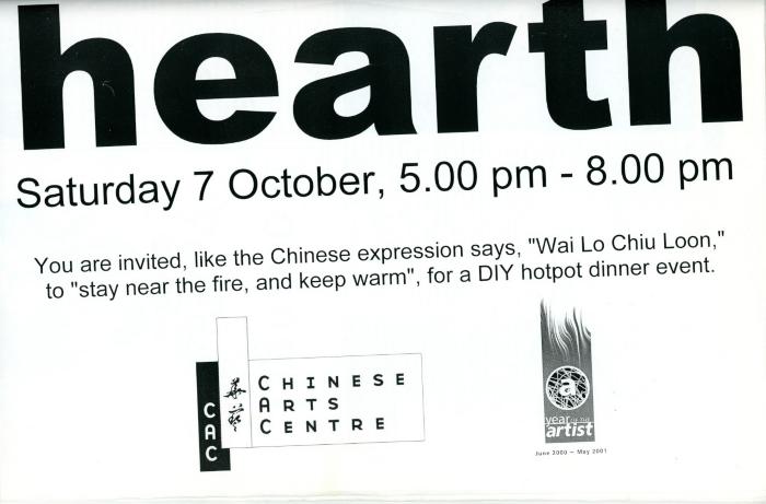 OC/6/2/20/5/45: Poster for 'Hearth' event