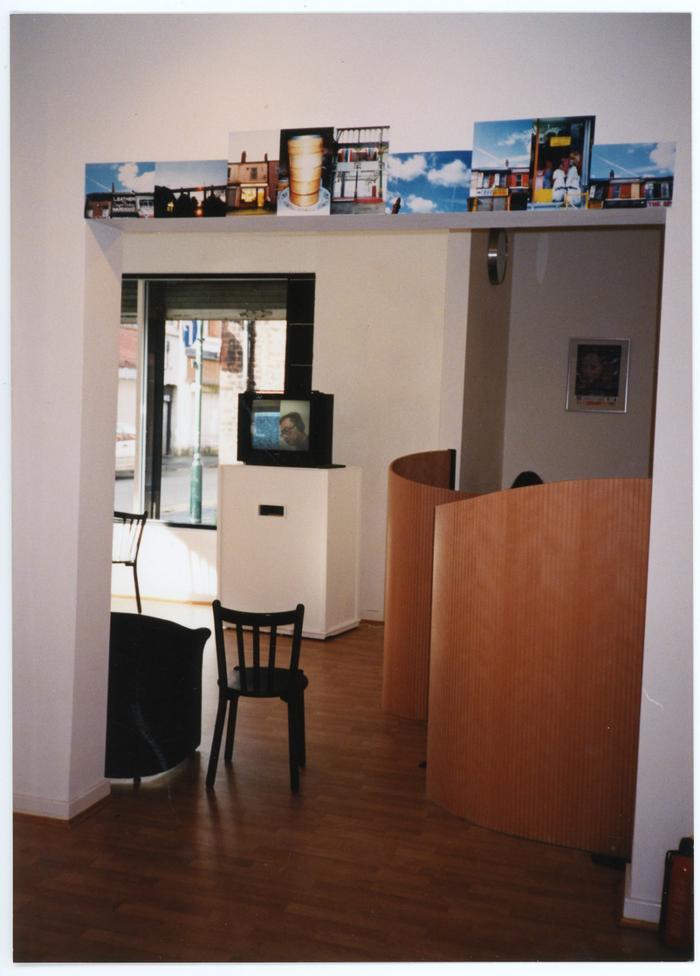 Photograph: interior of Chinese Arts Centre, Edge Street, c.2000