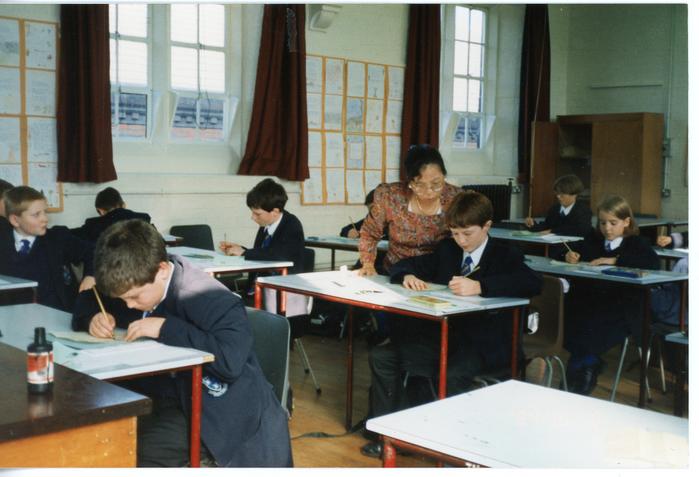 Photograph: school workshop, 1990s