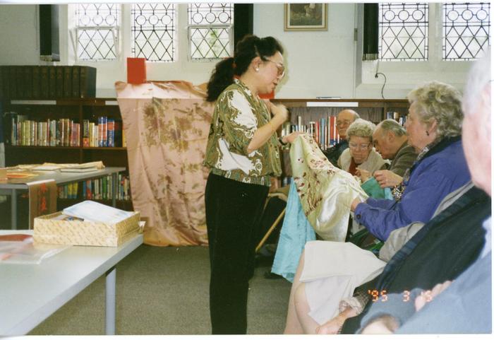 Photograph: Mary Tang Chinese silk workshop, 1995